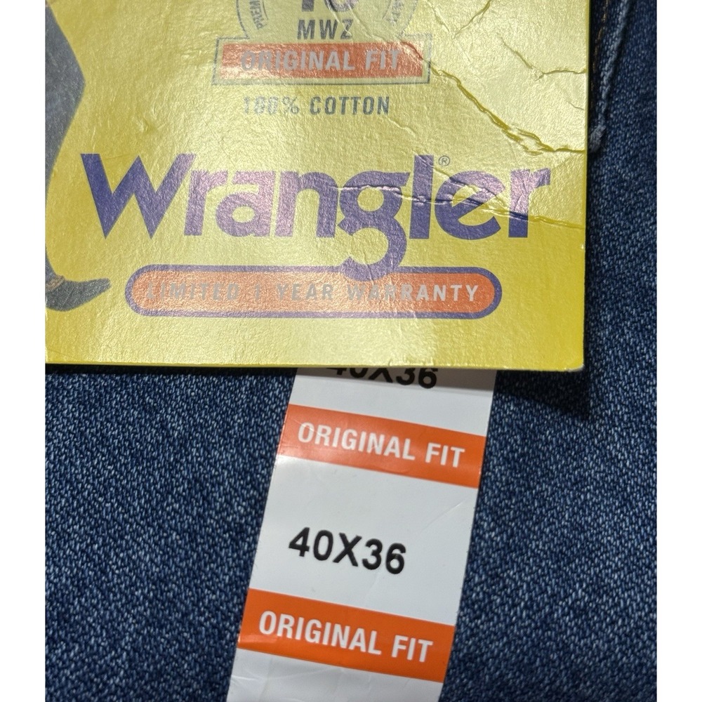 Wrangler Cowboy Cut Jeans Men's 40x36 Blue Pro Rodeo Original Fit 1013MWZGK NWT - Picture 10 of 12